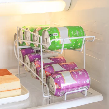 Iron Rack Can Beer Beverage Soda Dispenser Holder Organizer Storage Refrigerator Drink Kitchen Storage Holder Double-Layer Shelf
Iron Rack Can Beer Beverage Soda Dispenser Holder Organizer Storage Refrigerator Drink Kitchen Storage Holder Double-Layer Shelf