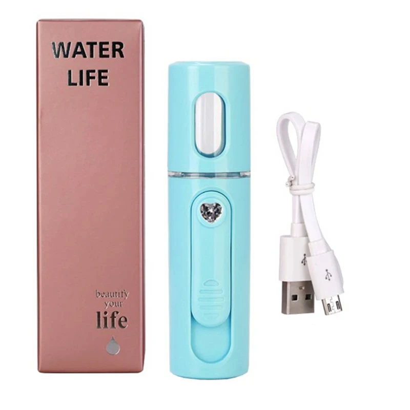 Facial Steamer Nano Steamer Handy Mister Facial Mist Spray Moisture Face Sprayer Rechargeable Mini Usb Charging Facial Spa(Blue)
Facial Steamer Nano Steamer Handy Mister Facial Mist Spray Moisture Face Sprayer Rechargeable Mini Usb Charging Facial Spa(Blue)