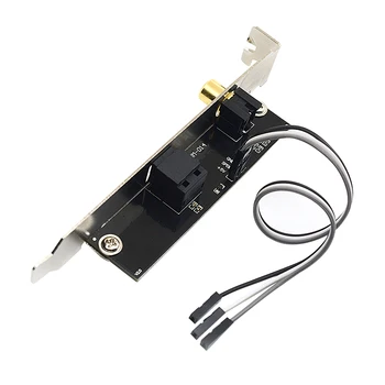 24BIT192KHz SPDIF Daughter Card Optical Fiber Coaxial Digital Sound Card Baffle DAC DTS Decoder for General Motherboard
24BIT192KHz SPDIF Daughter Card Optical Fiber Coaxial Digital Sound Card Baffle DAC DTS Decoder for General Motherboard