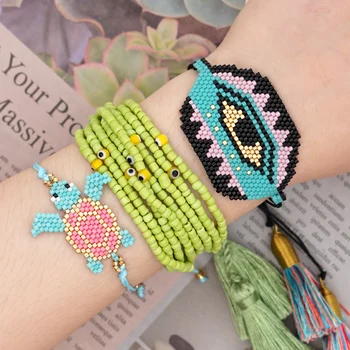 Go2boho Turkish Evil Eye Miyuki Seed Beads Bracelet For Women Bracelets Tassel Turtle Jewelry Wholesale Adjustable Rope Armband 
Go2boho Turkish Evil Eye Miyuki Seed Beads Bracelet For Women Bracelets Tassel Turtle Jewelry Wholesale Adjustable Rope Armband