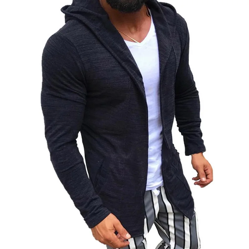 WENYUJH Winter and Autumn Pull Homme Hiver Men Long Cardigan Open Front Draped Hooded Solid Sweater with Pocket Sweaters Coat
WENYUJH Winter and Autumn Pull Homme Hiver Men Long Cardigan Open Front Draped Hooded Solid Sweater with Pocket Sweaters Coat
