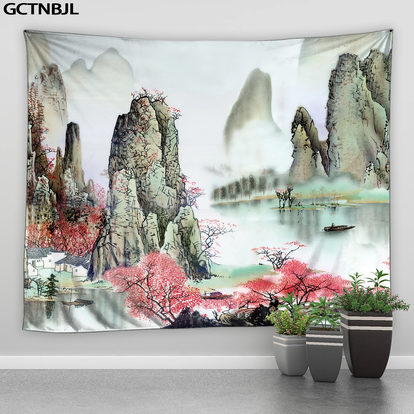 Chinese Ink Wash Landscape Tapestry Hippie Wall Hanging Mountain Sunrise Boho Simple Room Bedroom Background Decoration Blanket
Chinese Ink Wash Landscape Tapestry Hippie Wall Hanging Mountain Sunrise Boho Simple Room Bedroom Background Decoration Blanket