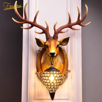 Modern Vintage Antler Resin Wall Lamp Nordic 111V~240V Art Deer Wall Light Home Decor Vanity Light Living Room Wall Sconce Lamp
Modern Vintage Antler Resin Wall Lamp Nordic 111V~240V Art Deer Wall Light Home Decor Vanity Light Living Room Wall Sconce Lamp
