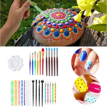 Pattern Dotting Tools Set Stone Painting Kit Pen Brushes Stencil Drawing Art Smarthome DIY Dotting Tools Sided Dotting Pens 33PC
Pattern Dotting Tools Set Stone Painting Kit Pen Brushes Stencil Drawing Art Smarthome DIY Dotting Tools Sided Dotting Pens 33PC