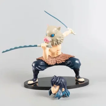 17cm Demon Slayer: Kimetsu no Yaiba Kamado Tanjirou Nezuko Hashibira Inosuke Fighting Ver. Face Change PVC Action Figure Toys
17cm Demon Slayer: Kimetsu no Yaiba Kamado Tanjirou Nezuko Hashibira Inosuke Fighting Ver. Face Change PVC Action Figure Toys