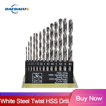 2020 High quality 13 pcs HSS drill 1.5-6.5mm round shank high speed white steel twist drill woodworking drill kit tool 
2020 High quality 13 pcs HSS drill 1.5-6.5mm round shank high speed white steel twist drill woodworking drill kit tool