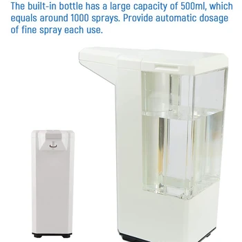 LBER Automatic Alcohol Dispenser Touchless Spray Machine Sensor Press Soap Dispenser 500Ml Soap Dispenser Suitable for Home
LBER Automatic Alcohol Dispenser Touchless Spray Machine Sensor Press Soap Dispenser 500Ml Soap Dispenser Suitable for Home