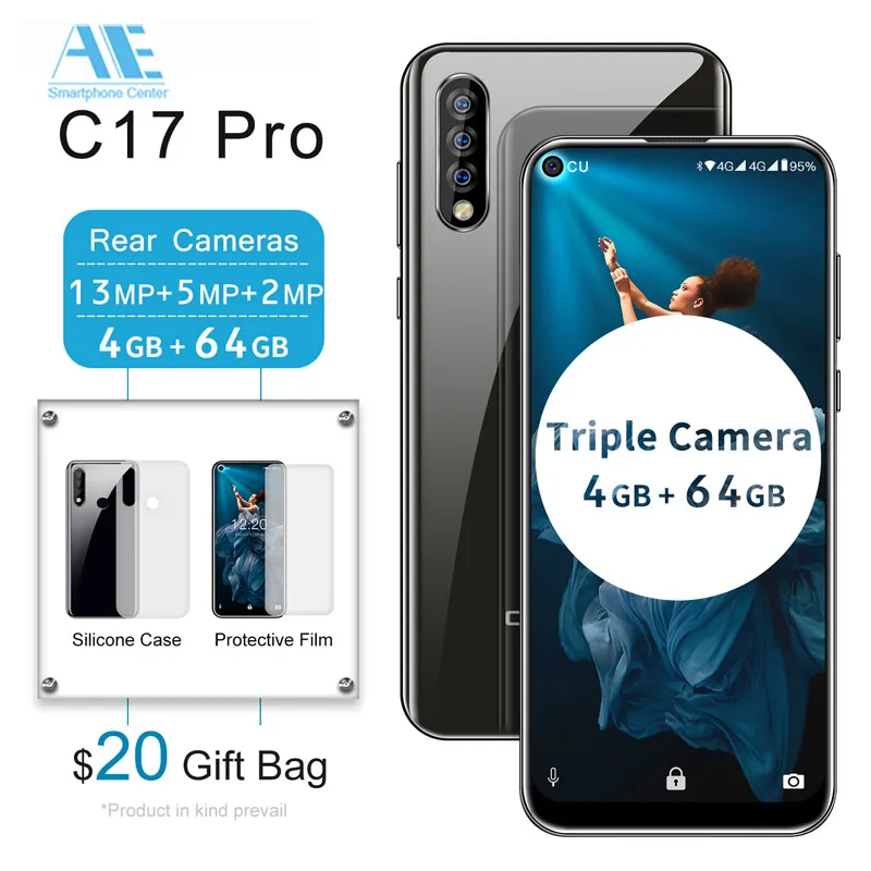 OUKITEL C17 Pro 6.35" 19:9 4G RAM 64G ROM Mobile Phone MT6763 Octa Core Android 9.0 Face ID 4G LTE 3900mAh Battery Smartphone
OUKITEL C17 Pro 6.35" 19:9 4G RAM 64G ROM Mobile Phone MT6763 Octa Core Android 9.0 Face ID 4G LTE 3900mAh Battery Smartphone