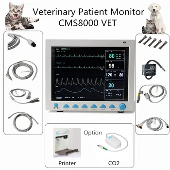 US Veterinary Patient Monitor CMS8000 VET 6 Parameter Vital Signs ECG NIBP SPO2 RESP TEMP PR
US Veterinary Patient Monitor CMS8000 VET 6 Parameter Vital Signs ECG NIBP SPO2 RESP TEMP PR