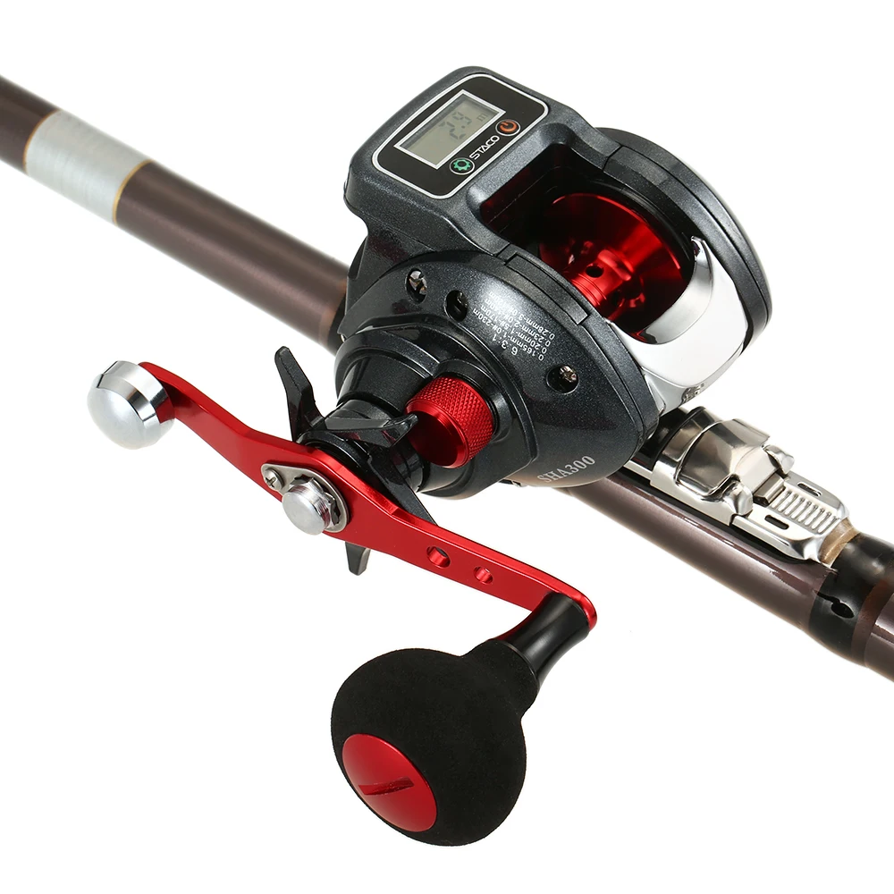 Baitcasting Fishing Reel With Line Counter 16+1 Bearings Baitcaster Reel with Digital Display Fishing For Fish
Baitcasting Fishing Reel With Line Counter 16+1 Bearings Baitcaster Reel with Digital Display Fishing For Fish
