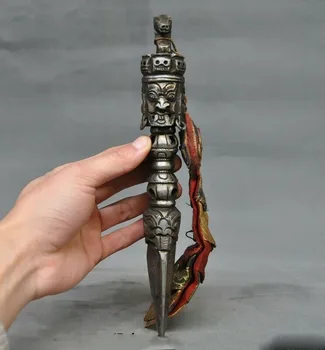 wedding decoration 10" Old Tibetan Temple Nickel-iron meteorite iron Vajra Phurpa Dorje FaQi Dagger
wedding decoration 10" Old Tibetan Temple Nickel-iron meteorite iron Vajra Phurpa Dorje FaQi Dagger