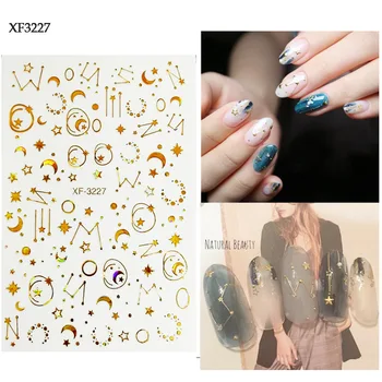 1Sheet 3D Gold Silver Nail Art Sticker Embossed Star Moon Starry Designs Decals Manicure Decoration 
1Sheet 3D Gold Silver Nail Art Sticker Embossed Star Moon Starry Designs Decals Manicure Decoration