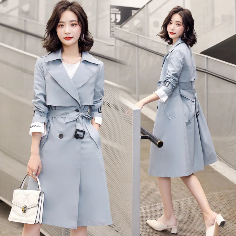 2020 Spring Clothing New Style Double Breasted Trench Coat Women's Mid-length Slim Fit British Style-Long over-the-Knee Casual O
2020 Spring Clothing New Style Double Breasted Trench Coat Women's Mid-length Slim Fit British Style-Long over-the-Knee Casual O