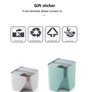 Kitchen Trash Can Recycle Bin Stacked Sorting Trash Bin Household Dry And Wet Separation Waste Bin Rubbish Bin for Bathroom 1pc
Kitchen Trash Can Recycle Bin Stacked Sorting Trash Bin Household Dry And Wet Separation Waste Bin Rubbish Bin for Bathroom 1pc