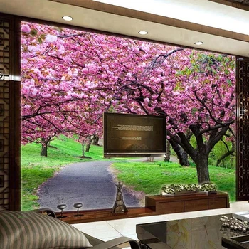 Photo Wallpaper 3D Cherry Blossom Path Murals Living Room TV Sofa Romantic Background Wall Home Decor PVC Waterproof 3D Stickers
Photo Wallpaper 3D Cherry Blossom Path Murals Living Room TV Sofa Romantic Background Wall Home Decor PVC Waterproof 3D Stickers