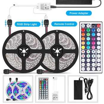 5M 10M RGB Color Changing LED Strip Light Kit LED Strip Lights Waterproof with 44 Keys IR Remote Controller Flexible Strip Light
5M 10M RGB Color Changing LED Strip Light Kit LED Strip Lights Waterproof with 44 Keys IR Remote Controller Flexible Strip Light