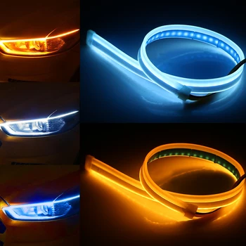 YOSOLO 2Pcs/set Car LED Strips Universal Turn Signals DRL Daytime Running Light Flexible Soft Tube Lamp 30 45 60cm
YOSOLO 2Pcs/set Car LED Strips Universal Turn Signals DRL Daytime Running Light Flexible Soft Tube Lamp 30 45 60cm