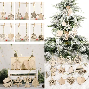 1 Set Christmas Tree Ornament Handmade Transparent Boxed Wooden Pendant DIY Crafts with Ropes Beads Hanging Decoration
1 Set Christmas Tree Ornament Handmade Transparent Boxed Wooden Pendant DIY Crafts with Ropes Beads Hanging Decoration
