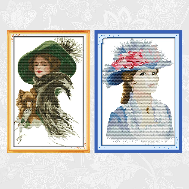 Elegant lady Cross Stitch Handwork Beginner Embroidery Sets Count Print Canvas Needlework Cross-stitch 11CT 14CT Wholesale
Elegant lady Cross Stitch Handwork Beginner Embroidery Sets Count Print Canvas Needlework Cross-stitch 11CT 14CT Wholesale