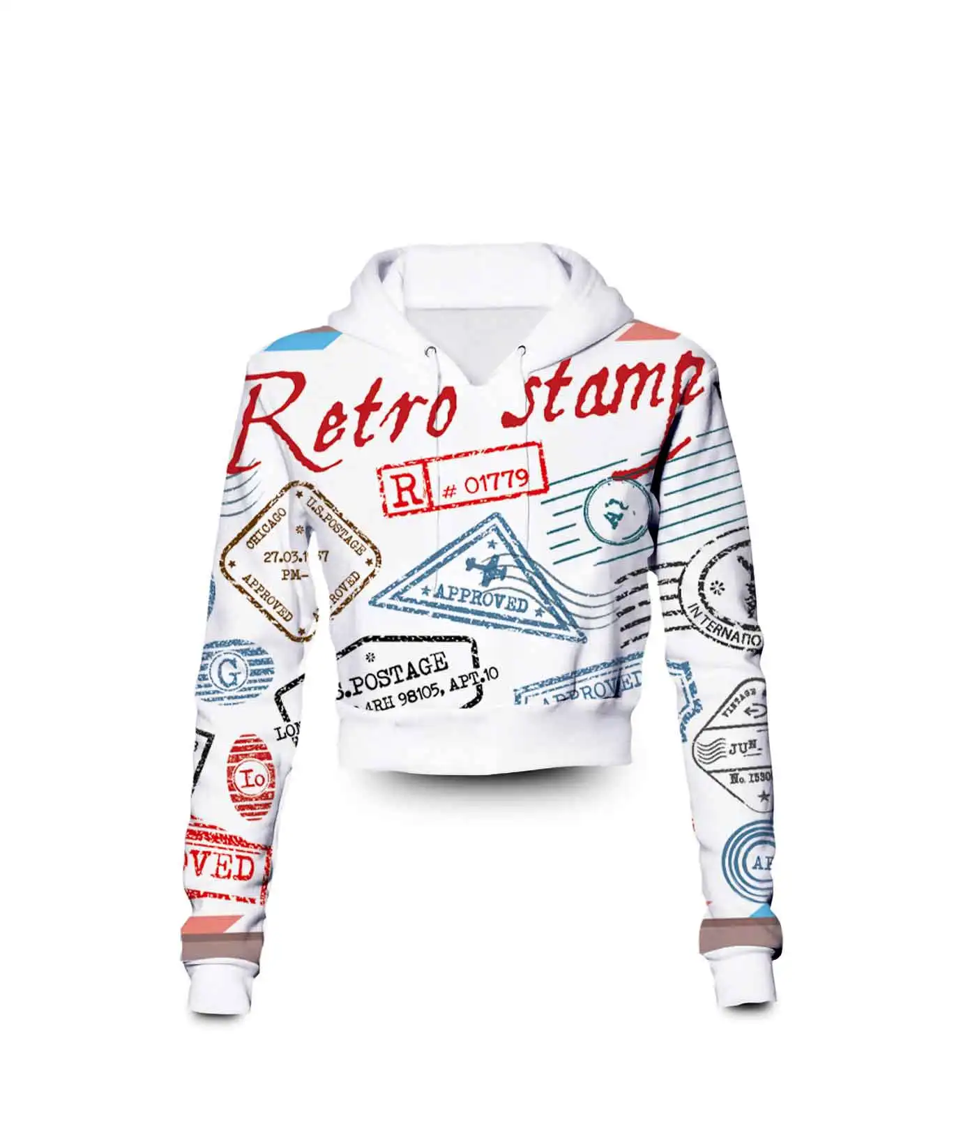 Custom Made Vintage Retro Postal Stamps Print 3D Sublimation Print Women Clothing Plus Size Crop Hoodies
Custom Made Vintage Retro Postal Stamps Print 3D Sublimation Print Women Clothing Plus Size Crop Hoodies
