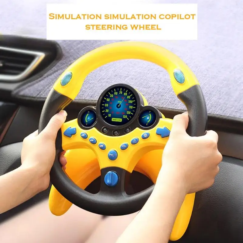 car Co-Pilot Simulation Steering Wheel with Light Musical Developing Educational toys Funny Child Driving Tool Co-driver
car Co-Pilot Simulation Steering Wheel with Light Musical Developing Educational toys Funny Child Driving Tool Co-driver