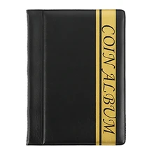 Leather Coin Album Collecting Money Organizer 10 Pages 120 Pockets Coins Badges Collection Album Book for Collector Coin Holder 
Leather Coin Album Collecting Money Organizer 10 Pages 120 Pockets Coins Badges Collection Album Book for Collector Coin Holder