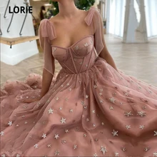 LORIE Glitter Shiny Stars Dusty Pink Prom Dresses Spaghetti Strap A-Line Arabic Evening Gown Tulle Celebrity Party Dress 
LORIE Glitter Shiny Stars Dusty Pink Prom Dresses Spaghetti Strap A-Line Arabic Evening Gown Tulle Celebrity Party Dress
