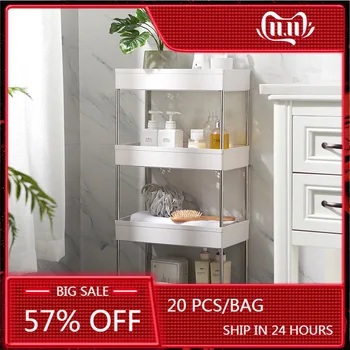 Kitchen Shelf Storage Rack with Wheels Bathroom Organizer Shelves Multilayer Plastic Seasoning Condiment Storage Racks Holders
Kitchen Shelf Storage Rack with Wheels Bathroom Organizer Shelves Multilayer Plastic Seasoning Condiment Storage Racks Holders
