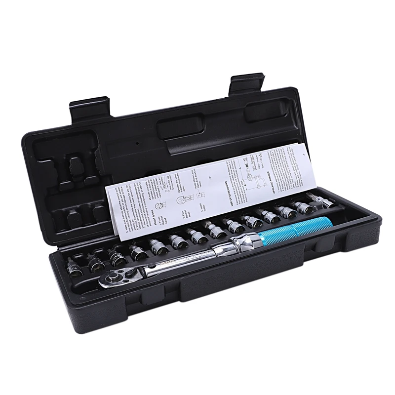 15 piece set 1/4 2-14Nm adjustable torque wrench bicycle repair kit set tool bicycle repair wrench manual tool set
15 piece set 1/4 2-14Nm adjustable torque wrench bicycle repair kit set tool bicycle repair wrench manual tool set