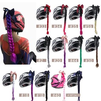 Multi-Color Gradient Synthetic Braid Wig Women Punk Style Motorcycle Helmet DIY Decoration With Suction Cup Design
Multi-Color Gradient Synthetic Braid Wig Women Punk Style Motorcycle Helmet DIY Decoration With Suction Cup Design