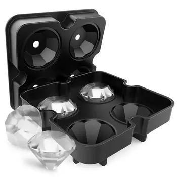 Silicone Ice Cube Tray Mold Diamond Shape 4 Grids Ice Cream Maker Mould Fruit Cube Molds
Silicone Ice Cube Tray Mold Diamond Shape 4 Grids Ice Cream Maker Mould Fruit Cube Molds