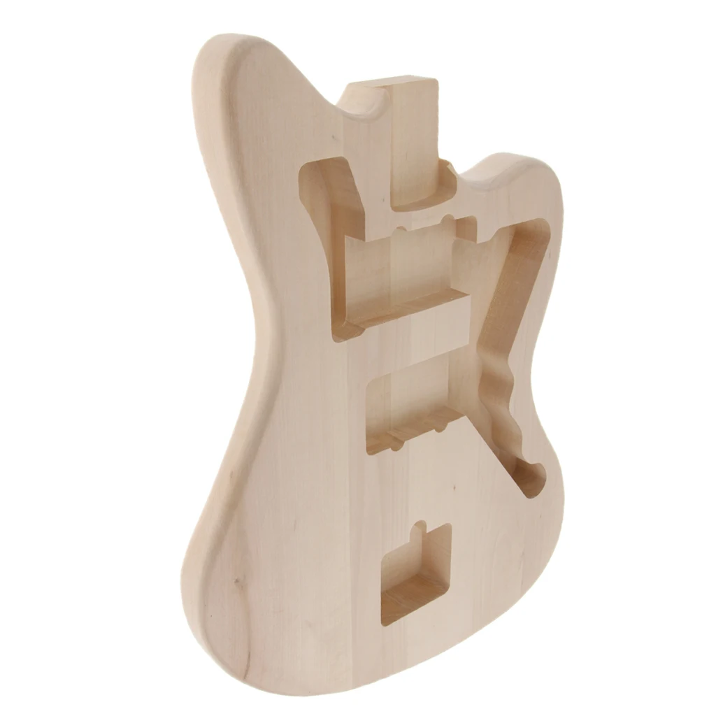 Electric Guitar Unfinished Body, Wood DIY Musical Instrument Accessory Electric Guitar Unfinished Body, Wood DIY Musical Instrument Accessory