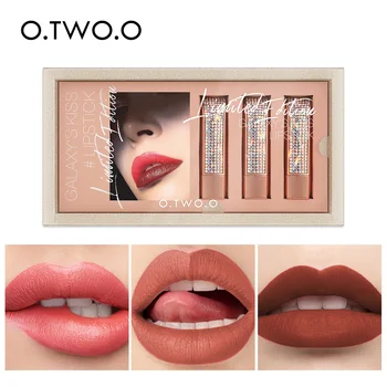 O.TWO.O 3 Colors Set Cosmetic Matte Lipstick Nude Moisturizer Smooth Lipstick Long Lasting Waterproof Lipstick Makeup Gift Set
O.TWO.O 3 Colors Set Cosmetic Matte Lipstick Nude Moisturizer Smooth Lipstick Long Lasting Waterproof Lipstick Makeup Gift Set