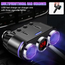 Car Cigarette Lighter Splitter New Universal 12V/24V 2 or 3 Ports Socket Splitter with ON/OFF Switch Voltmeter for Mobile Phone
Car Cigarette Lighter Splitter New Universal 12V/24V 2 or 3 Ports Socket Splitter with ON/OFF Switch Voltmeter for Mobile Phone