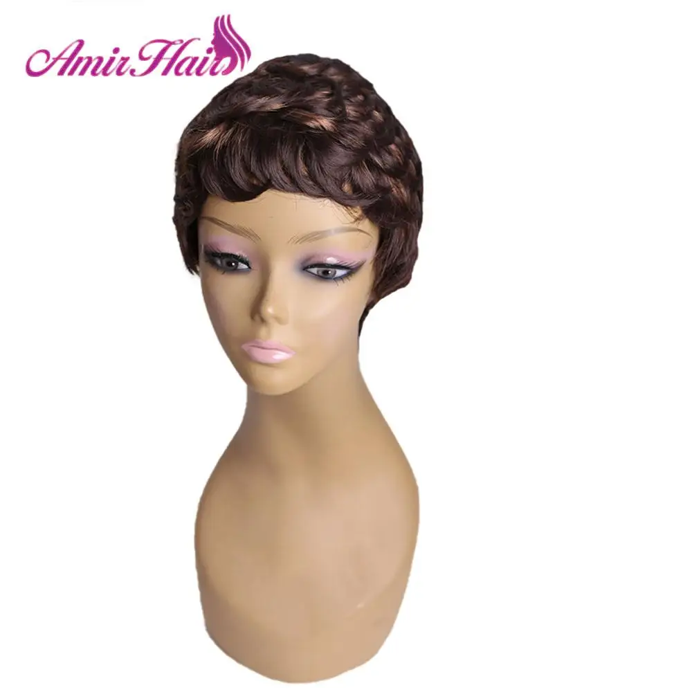Amir short synthetic wigs black brown mixed blonde with bangs Wave Hair for American African Women Afro wig Heat Resistant Hair
Amir short synthetic wigs black brown mixed blonde with bangs Wave Hair for American African Women Afro wig Heat Resistant Hair