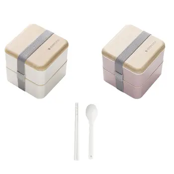 Lunch Bento Box Food Storage 2 Square Containers for Adults School Work BPA Free Leak Proof with tableware and Lunch bag
Lunch Bento Box Food Storage 2 Square Containers for Adults School Work BPA Free Leak Proof with tableware and Lunch bag