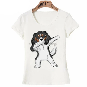 Hip Hop Streetwear Dabbing Cavalier King Charles Spaniel Dab Dance Print T-Shirt Women Tee shirt Cute Dog Design Girl Casual Top
Hip Hop Streetwear Dabbing Cavalier King Charles Spaniel Dab Dance Print T-Shirt Women Tee shirt Cute Dog Design Girl Casual Top