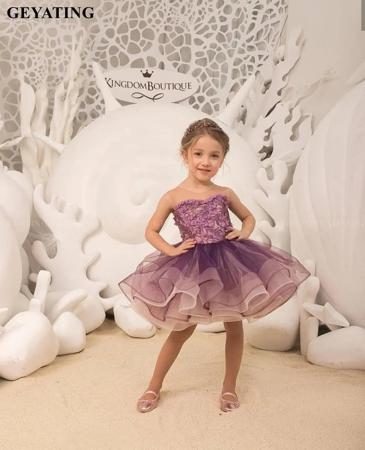Cute Tutu Short Flower Girl Purple Dress 2020 Kids Ball Gowns First Communion Dress Baby Girls Pageant Dresses Knee Length Pearl
Cute Tutu Short Flower Girl Purple Dress 2020 Kids Ball Gowns First Communion Dress Baby Girls Pageant Dresses Knee Length Pearl