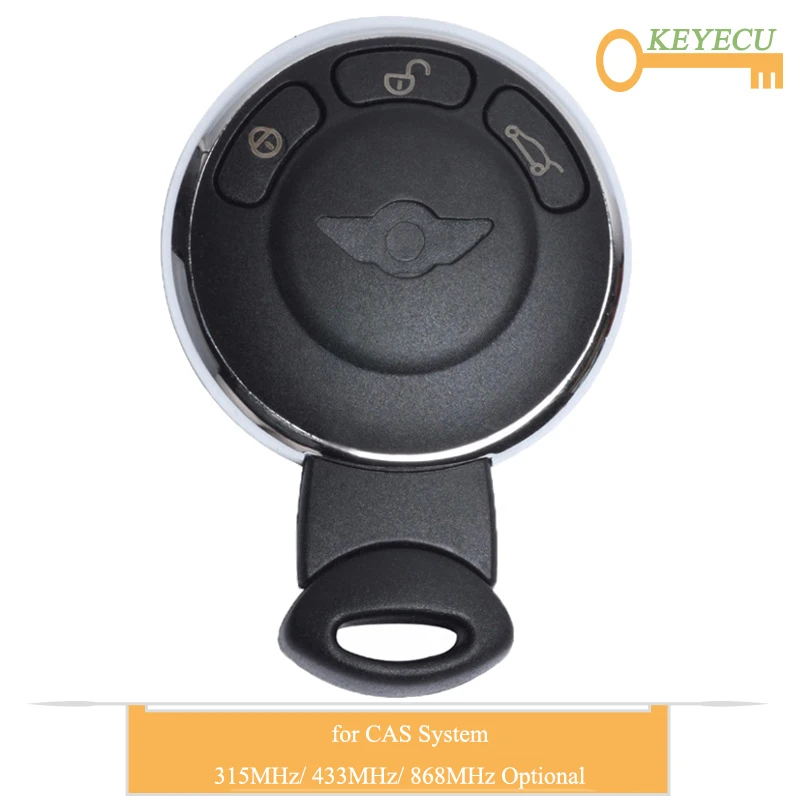 KEYECU CAS System Remote Control Car Key for BMW Mini 2007-2014, IYZKEYR5602 - 3 Buttons - ID46 Chip - 315MHz/ 433MHz/ 868MHz
KEYECU CAS System Remote Control Car Key for BMW Mini 2007-2014, IYZKEYR5602 - 3 Buttons - ID46 Chip - 315MHz/ 433MHz/ 868MHz