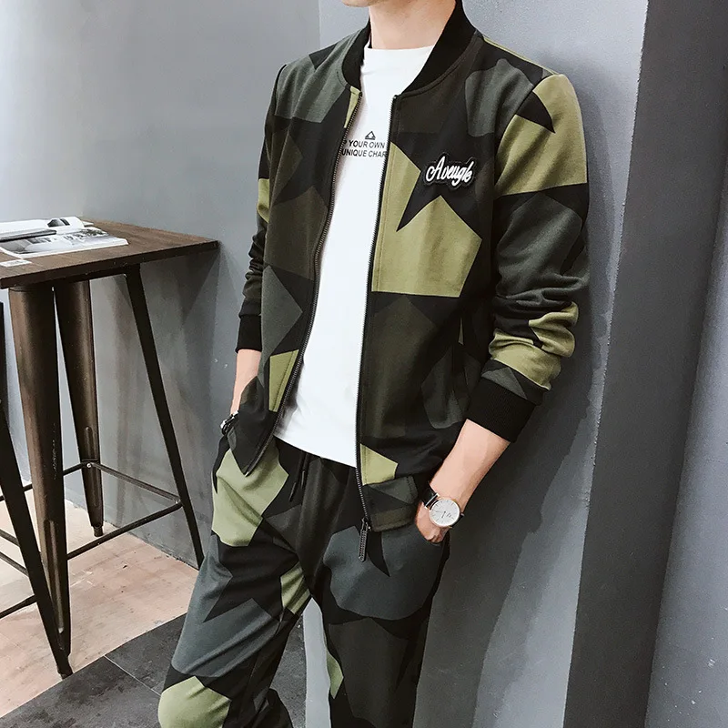 Men's Spring And Autumn 2019 New Style Korean-style Trend Students Cardigan Coat Hoodie Suit Casual Sports Camouflage Two-Piece
Men's Spring And Autumn 2019 New Style Korean-style Trend Students Cardigan Coat Hoodie Suit Casual Sports Camouflage Two-Piece