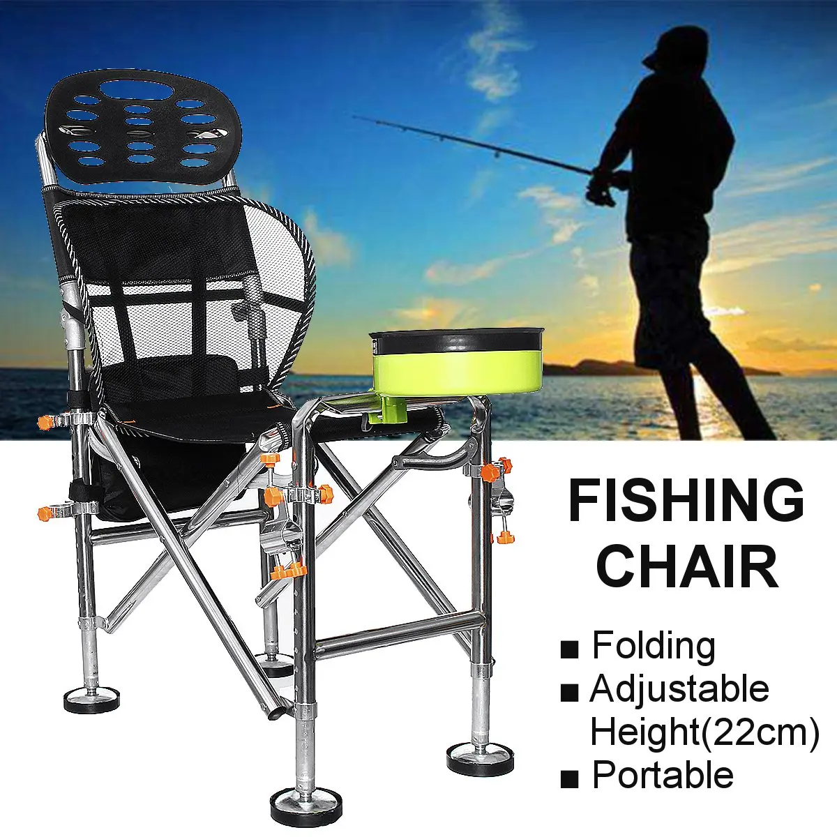 Outdoor Folding Fishing Chair Portable Camping Umbrella Rod Bracket Holder Seat Backrest Fishing Accessories Kit Carry Bag Set
Outdoor Folding Fishing Chair Portable Camping Umbrella Rod Bracket Holder Seat Backrest Fishing Accessories Kit Carry Bag Set