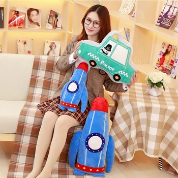Simulation Plush Toys Car Rocket Stuffed Toy Lifelike Transportation Pillow Creative Boy Room Decor Toys for Children Gift 
Simulation Plush Toys Car Rocket Stuffed Toy Lifelike Transportation Pillow Creative Boy Room Decor Toys for Children Gift
