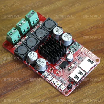 Bluetooth receiving U disk TF Card Decoding with remote Control Digital Power Amplifier TPA3116 2X50W
Bluetooth receiving U disk TF Card Decoding with remote Control Digital Power Amplifier TPA3116 2X50W