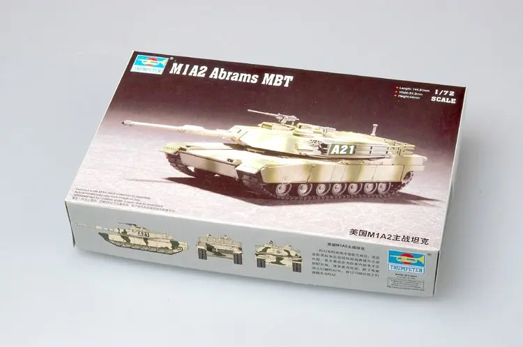 Trumpeter 1/72 07279 US M1A2 Abrams MBT Main Battle Tank Military Display Toy Plastic Assembly Building Model Kit
Trumpeter 1/72 07279 US M1A2 Abrams MBT Main Battle Tank Military Display Toy Plastic Assembly Building Model Kit