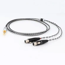 Preffair 7N OCC Silver Plated 8cores 4.4mm to Dual 4pin XLR female earphone cable headphone cable Replacement Upgrade wire Hifi 
Preffair 7N OCC Silver Plated 8cores 4.4mm to Dual 4pin XLR female earphone cable headphone cable Replacement Upgrade wire Hifi