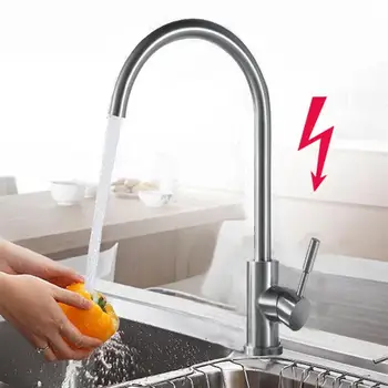 Kitchen Basin Faucet Modern Swivel Hot & Cold Water Tap Mixer Stainless Steel Kitchen Sink Faucet Spout Spray Mixer
Kitchen Basin Faucet Modern Swivel Hot & Cold Water Tap Mixer Stainless Steel Kitchen Sink Faucet Spout Spray Mixer