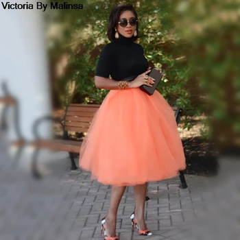 Custom made Fashion Womens Orange Tulle Skirt Vintage Midi Pleated Skirts Lolita Petticoat falda Mujer saia jupe Secret
Custom made Fashion Womens Orange Tulle Skirt Vintage Midi Pleated Skirts Lolita Petticoat falda Mujer saia jupe Secret