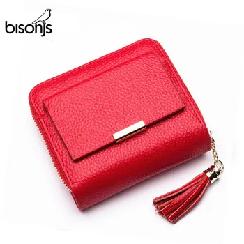 BISONJS Leather 2020 Women Wallet Coin Purses Holders Pocket Cowhide Female Short Wallet Id Card Holder Carteira Feminina B3276
BISONJS Leather 2020 Women Wallet Coin Purses Holders Pocket Cowhide Female Short Wallet Id Card Holder Carteira Feminina B3276