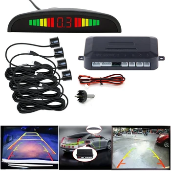 Universal Car LED Parking Sensor 4 Sensors 12V Cars Sensor Reverse Assistance Backup Monitor System Car Parking Kit LED Display
Universal Car LED Parking Sensor 4 Sensors 12V Cars Sensor Reverse Assistance Backup Monitor System Car Parking Kit LED Display