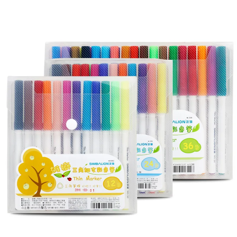 Simbalion Lion 12 Color 24 Color 36 Color Watercolor Pen Children Triangular Thin Rod Graffiti Pen Color Pen
Simbalion Lion 12 Color 24 Color 36 Color Watercolor Pen Children Triangular Thin Rod Graffiti Pen Color Pen
